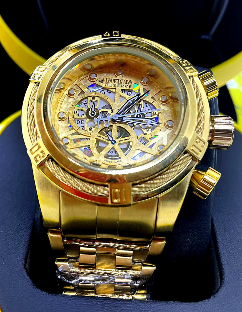 BLACK FRIDAY Invicta Zeus Bolt Skeleton Banhado PROVA DÁGUA 2