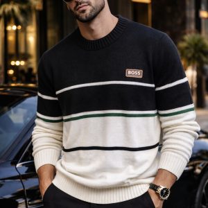 🎁 NOVIDADE 2026 Suéter Preto e Branco Luxuoso + FRETE GRÁTIS