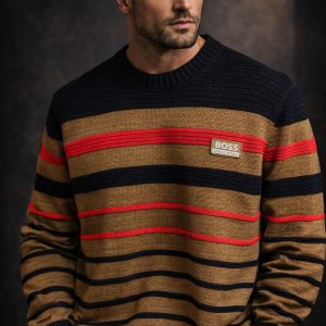 🎁 NOVIDADE 2026 Suéter Boss Preto, Marrom e Vermelho Luxuoso + FRETE GRÁTIS