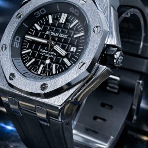 🎁 NOVIDADE 2026 EM PROMOÇÃO Relógio Audemars Pulseira Cinza Luxuosa Caixaria Aço Inox Pura Sofisticação + FRETE GRÁTIS