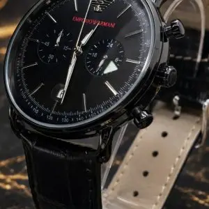 🎁 MEGA NOVIDADE 2026 COM PROMOÇÃO Relógio G.A Social Luxuoso Todo Preto Elegância e Destaque + FRETE GRÁTIS