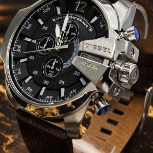 🎁 MEGA PROMOÇÃO Relógio 10bar Edição Limitada Pulseira em Couro Legítimo Marrom 100% Funcional PREMIUM AAA+ Luxo e Destaque + FRETE GRÁTIS