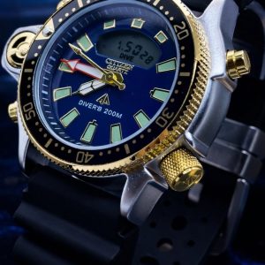 🎁 MEGA PROMOÇÃO Relógio Citize Promaster Aqualand Mostrador Azul 100% Funcional Digital e Analógico Luxo e Destaque + FRETE GRÁTIS