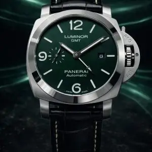 🎁 MEGA PROMOÇÃO Relógio Pane Luminor Quaranta Verde Militare Edição Limitada Pulseira em Couro Legítimo Preta 100% AUTOMÁTICO PREMIUM AAA+ Luxo e Destaque + FRETE GRÁTIS