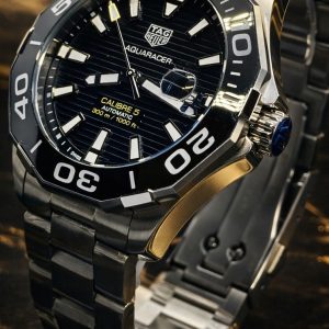 🎁 MEGA PROMOÇÃO Relógio Tag Aquaracer Mostrador Preto AUTOMÁTICO PREMIUM AAA Pulseira em Aço Inox 904L Luxo e Destaque + FRETE GRÁTIS