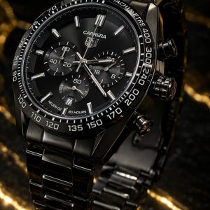 🎁 MEGA PROMOÇÃO Relógio Tag Carrera Todo Preto em Aço Inox Absurdamente Luxuoso e Sofisticado + FRETE GRÁTIS