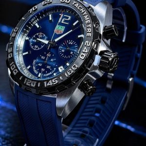 🎁 MEGA PROMOÇÃO Relógio Tag Fórmula 1 Pulseira Azul Extremamente Luxuoso e de Destaque + FRETE GRÁTIS