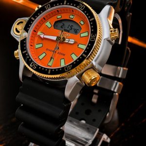 🎁 MEGA PROMOÇÃO Relógio Citize Promaster Aqualand Mostrador Laranja 100% Funcional Digital e Analógico Luxo e Destaque + FRETE GRÁTIS