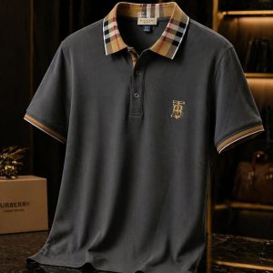 🎁 NOVIDADE 2026 Polo BB Cinza Malha Chinesa Absurdamente Luxuosa com caimento Perfeito Elegância e Destaque + FRETE GRÁTIS