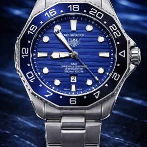 🎁 MEGA PROMOÇÃO Relógio Tag Aquaracer Professional Mostrador Azul Coroa Azul e Preta Fundo de Vidro Luxo e Destaque + FRETE GRÁTIS