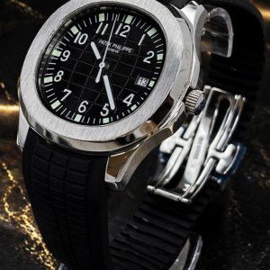 🎁 MEGA PROMOÇÃO Relógio Patek Aquanaut AUTOMÁTICO PREMIUM AAA+ Pulseira Silicone Preta Luxo e Destaque + FRETE GRÁTIS