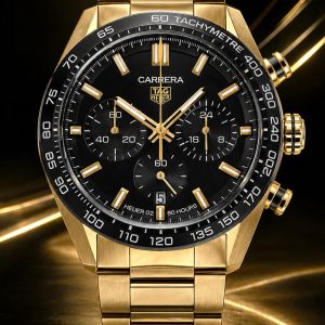 🎁 MEGA PROMOÇÃO Relógio Tag Carrera Banhado Mostrador Preto em Aço Inox Absurdamente Luxuoso e Sofisticado + FRETE GRÁTIS