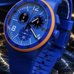 🎁 LANÇAMENTO Swatch Chrono Capanno Azul ORIGINAL Luxo e Sofisticação + FRETE GRÁTIS