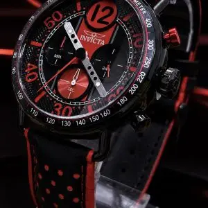  🎁 LANÇAMENTO 2026 Invicta Racing Chronograph ORIGINAL Preto Detalhes Vermelho Luxo e Sofisticação + FRETE GRÁTIS