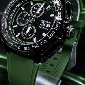 🎁 MEGA PROMOÇÃO Relógio TAG Formula 1 Chronograph x Oracle Red Bull Racing 100% Pulseira Verde Funcional Luxo e Destaque + FRETE GRÁTIS
