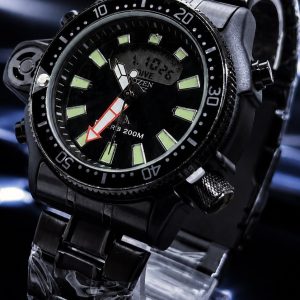  🎁 MEGA PROMOÇÃO Relógio Citize Promaster Aqualand Aço Inox All Black 100% Funcional Digital e Analógico Luxo e Destaque + FRETE GRÁTIS