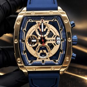 🎁 MEGA PROMOÇÃO Relógio Extri Original 100% Funcional Pulseira Azul (Luxo e Destaque) PROVA D’ÁGUA + FRETE GRÁTIS