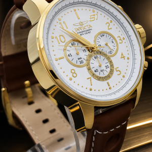 🎁 NOVIDADE 2026 Invicta S1 Rally Caixa Dourada e Pulseira de Couro Marrom + FRETE GRÁTIS