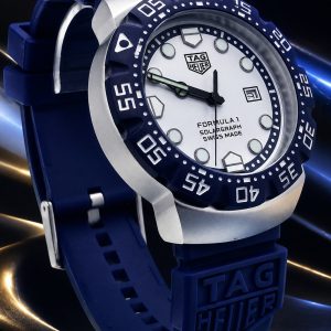 🎁 LANÇAMENTO 2026 Relógio TAG Fórmula 1 Pulseira Azul Mostrador Branco Luxo Caixaria Aço Inox Pura Sofisticação + FRETE GRÁTIS