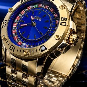 🎁 MEGA PROMOÇÃO Relógio Invicta Cassino Funcional Todo Banhado Mostrador Azul Luxo e Destaque + FRETE GRÁTIS