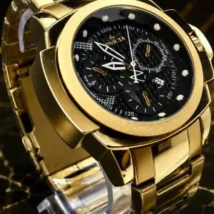 🎁 MEGA PROMOÇÃO Invicta Jason Taylon Todo Banhado Mostrador Preto Luxo e Sofisticação + FRETE GRÁTIS