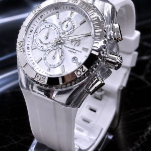 🎁 Relógio Technomarine Cruise Star com pulseira de silicone branca Luxo e Sofisticação + Frete Grátis