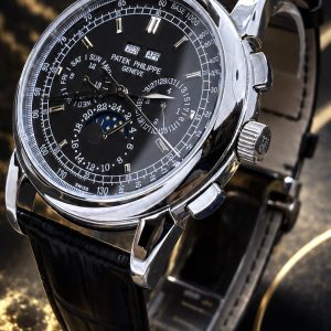  🎁 MEGA PROMOÇÃO Relógio Patek Complications PREMIUM AAA+ Pulseira Couro Preta Luxo e Destaque + FRETE GRÁTIS
