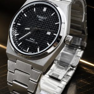  🎁 LANÇAMENTO Relógio Tisso Mostrador Preto Pulseira em Aço Inoxidável Fundo de Vidro Luxo e Destaque + FRETE GRÁTIS