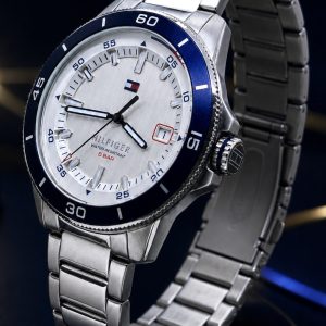  🎁 MEGA PROMOÇÃO ORIGINAL Tommy Hilfiger Remy 100% FUNCIONAL Aço Inox Mostrador Branco Luxo e Sofisticação + FRETE GRÁTIS