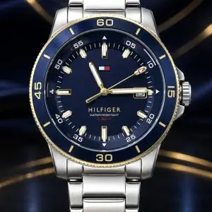 🎁 MEGA PROMOÇÃO ORIGINAL Tommy Hilfiger Remy 100% FUNCIONAL Aço Inox Mostrador Azul Luxo e Sofisticação + FRETE GRÁTIS
