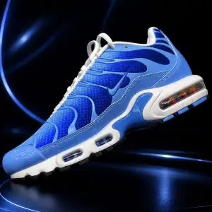 🎁 NOVIDADE 2026 Tênis Masculino Air Max Plus Azul e Branco + FRETE GRÁTIS