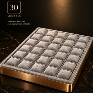 🎁 MEGA PROMOÇÃO Caixa Organizadora de Relógios 30 Lugares LUXO E SOFISTICAÇÃO + FRETE GRÁTIS