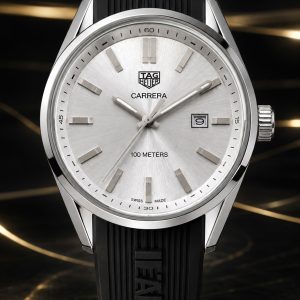 🎁 NOVIDADE Relógio TAG CARRERA Mostrador Branco Caixa Inox Aço Pulseira Preta Luxo e Sofisticação + FRETE GRÁTIS