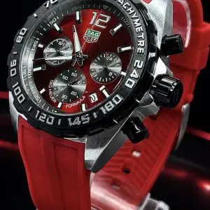 🎁 MEGA PROMOÇÃO Relógio Tag Fórmula 1 Vermelho Caixa Aço Inox Extremamente Luxuoso e de Destaque + FRETE GRÁTIS