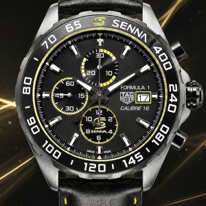🎁 MEGA PROMOÇÃO Relógio TAG Formula 1 Senna Special Edition PREMIUM AAA+ Pulseira Couro Preta Luxo e Destaque + FRETE GRÁTIS