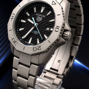 🎁 MEGA PROMOÇÃO Relógio Tag Aquaracer Professional Mostrador Preto Detalhes em Azul Aço Inox Luxo e Destaque + FRETE GRÁTIS