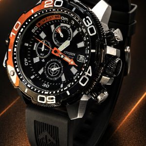 🎁 MEGA PROMOÇÃO Relógio Citizen Eco Drive Preto Detalhe Laranja 100% Funcional Luxo e Destaque + FRETE GRÁTIS