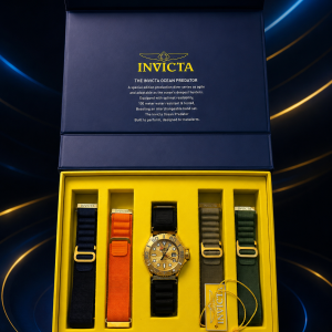🎁 NOVIDADE 2026 Relógio Invicta Ocean Predator Cinco Pulseiras Original Sofisticação e Destaque + FRETE GRÁTIS
