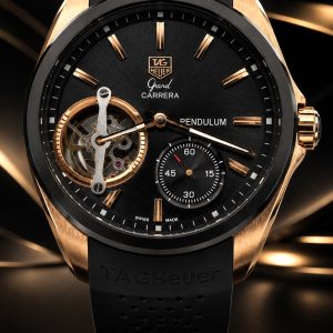 🎁 MEGA PROMOÇÃO Relógio TAG Pendulum Grand Carrera AUTOMÁTICO PREMIUM AAA+ Pulseira Silicone Preta Luxo e Destaque + FRETE GRÁTIS