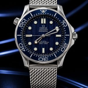  🎁 MEGA PROMOÇÃO Relógio Omeg Seamaster Diver Mostrador Azul PREMIUM AAA+ 100% Funcional Luxo e Destaque + FRETE GRÁTIS