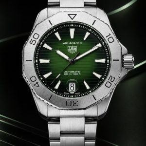 🎁 MEGA PROMOÇÃO Relógio Tag Aquaracer Professional Mostrador Preto com Verde Aço Inox  Luxo e Destaque + FRETE GRÁTIS