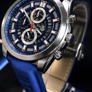 🎁 MEGA PROMOÇÃO Relógio TAG CR7 Pulseira Azul Mostrador Esqueleto 100% Funcional Luxo e Destaque + FRETE GRÁTIS