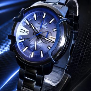 🎁 MEGA PROMOÇÃO DE LUXO Relógio 5BAR Azul LINHA PREMIUM AAA+ 100% Funcional Aço Inoxidável 904L Sofisticação e Destaque + FRETE GRÁTIS