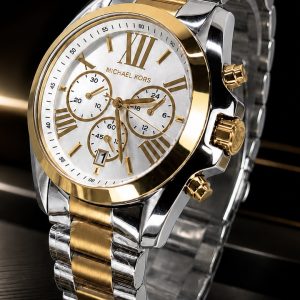 🎁MEGA PROMOÇÃO Relógio MK Prata com Dourado 100% FUNCIONAL Linha Premium AAA+ Luxo e Sofisticação + Frete Grátis
