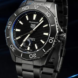 🎁 MEGA PROMOÇÃO Relógio Tag Aquaracer Professional ALL BLACK Aço Inox Luxo e Destaque + FRETE GRÁTIS