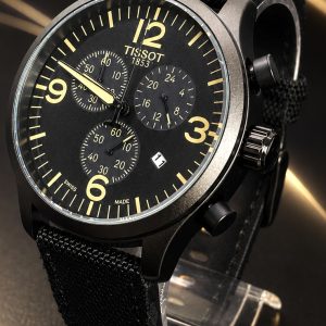  🎁 LANÇAMENTO Relógio Tisso 1853 100% Funcional All Black Pulseira Camurça Luxo e Destaque + FRETE GRÁTIS