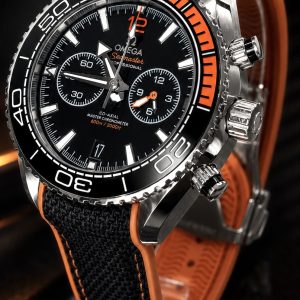 🎁 MEGA PROMOÇÃO Relógio Omeg Seamaster Planet Preta Detalhes Laranja PREMIUM AAA+ 100% Funcional Luxo e Destaque + FRETE GRÁTIS