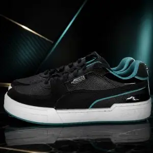 🎁 MEGA PROMOÇÃO Tênis Masculino Puma Preto com Detalhes Azul Luxo e Destaque + FRETE GRÁTIS