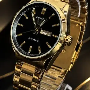 🎁MEGA PROMOÇÃO Relógio Tag Carrera 100% Todo Banhado Mostrador Preto 42mm Aço Inox Luxo e Sofisticação + FRETE GRÁTIS