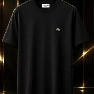 🎁 MEGA PROMOÇÃO Camiseta Lacoste Preta   Caimento Perfeito Elegância e Destaque + FRETE GRÁTIS